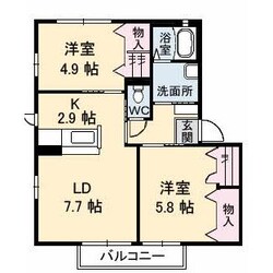 シャーメゾン丸尾の物件間取画像